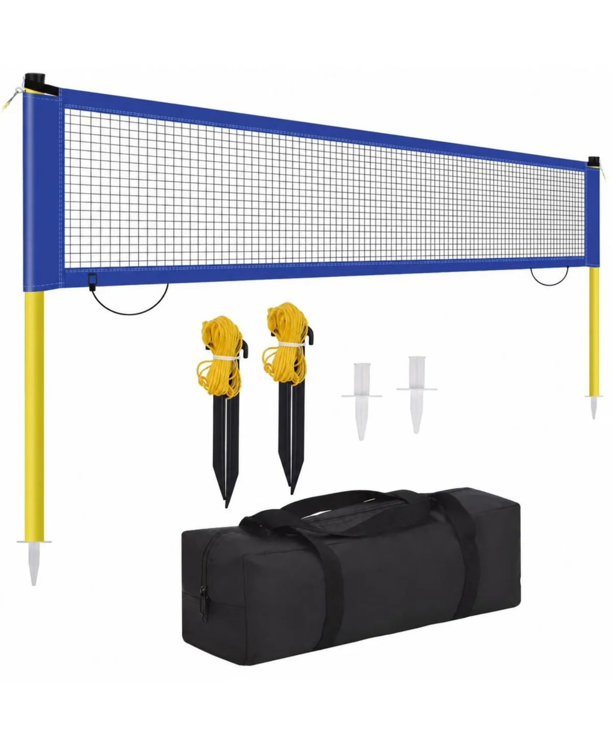 20ft Portable Outdoor Badminton Net Set with Carry Bag Durable Stable Structure by Furlihong