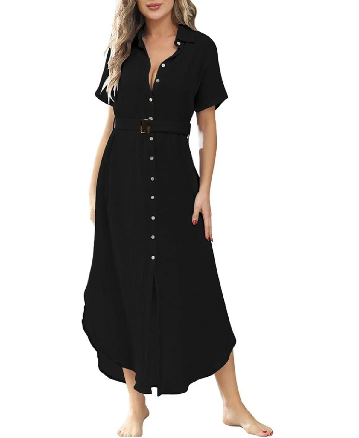Chic Swimsuit Coverup Maxi Dress