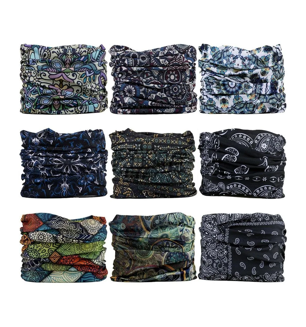 Polyester Neck Gaiter Headband Face Mask Magic Scarf Bandana by Sportneer