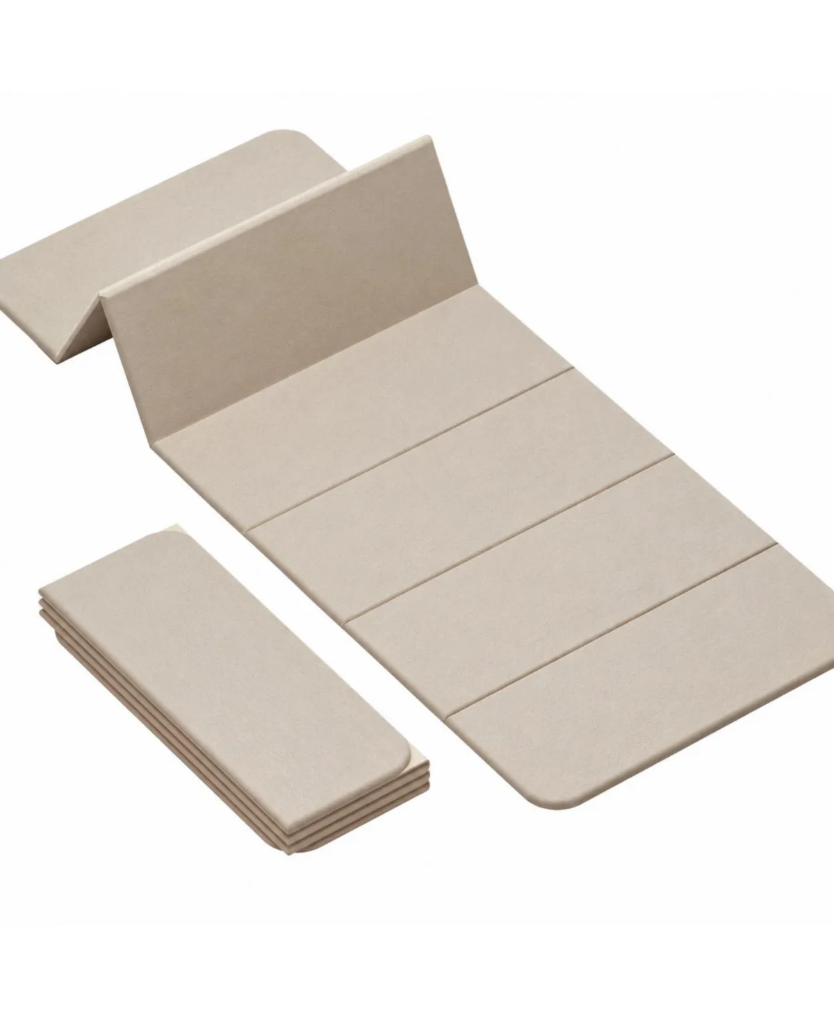 12mm Thick Foldable Non-Slip Tpe Yoga Mat Pilates Exercise Mat by Sportneer