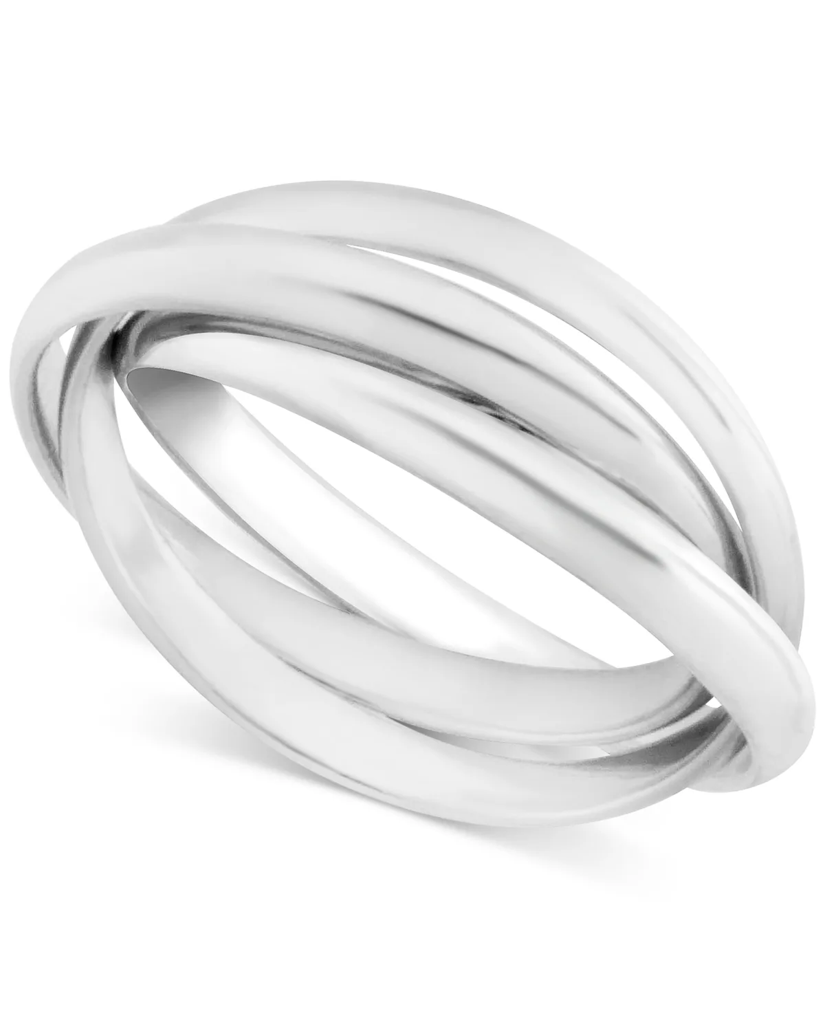 Multi-Row Rolling Silver Plate Ring by And Now This