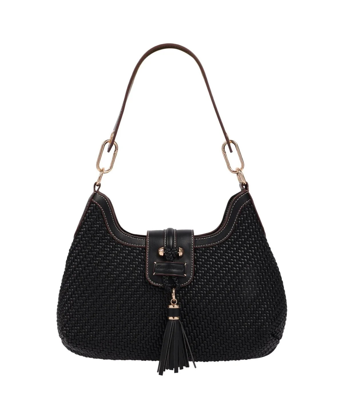 Tassel Tab Woven Hobo Shoulder Bag by Tommy Bahama