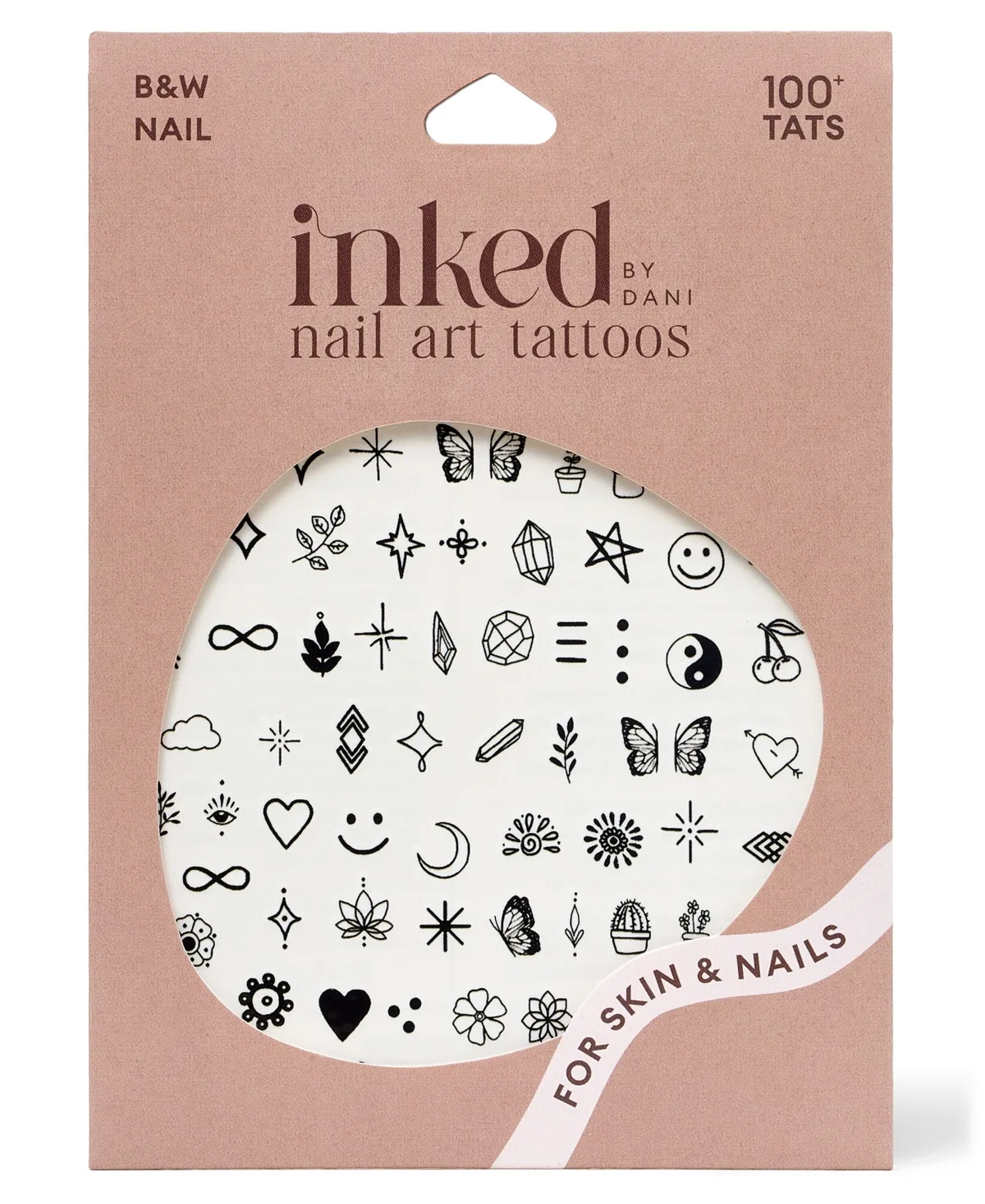 Inked by Dani B&W Nail Art Tattoos by Inked by Dani