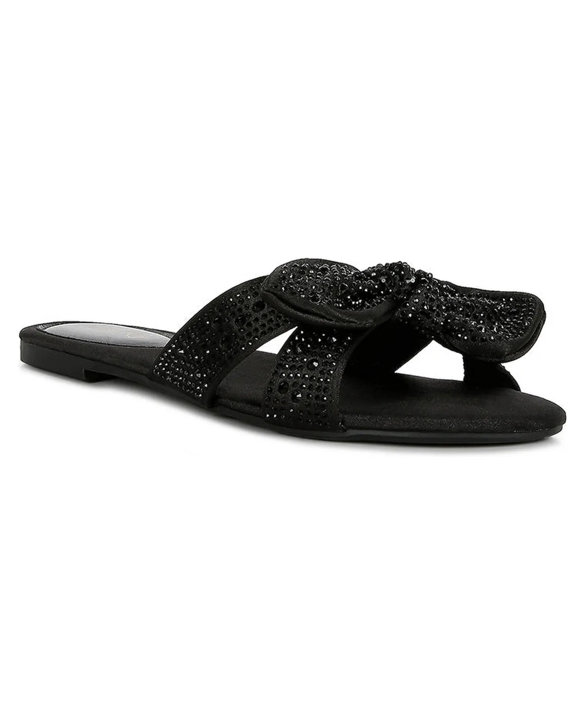 Fleurette Bow Flat Sandals by London Rag