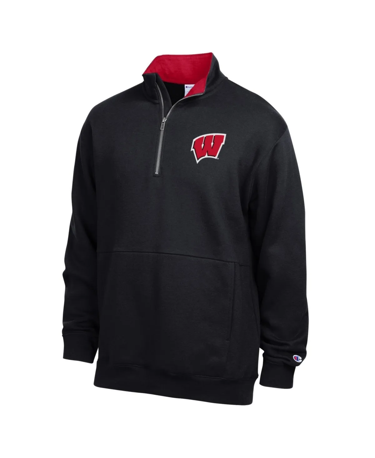 Champion Wisconsin Badgers Fleece Quarter-Zip Pullover