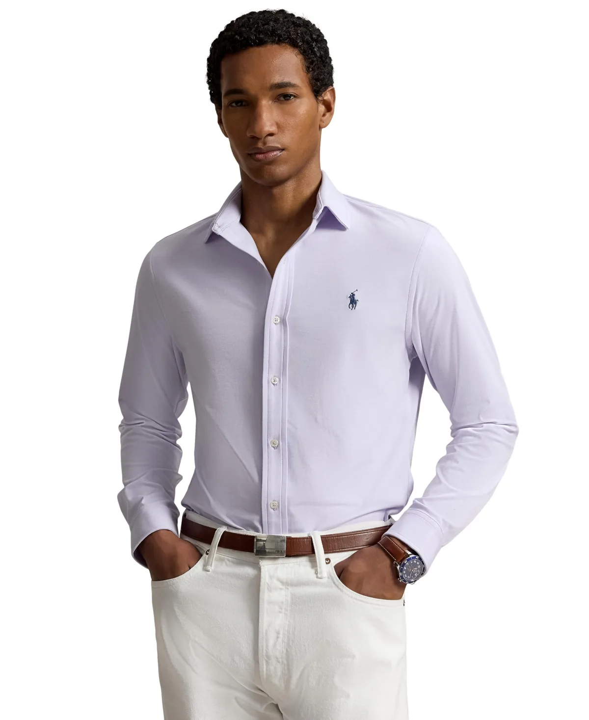 Polo Ralph Lauren Stretch Knit Oxford Shirt by Polo Ralph Lauren