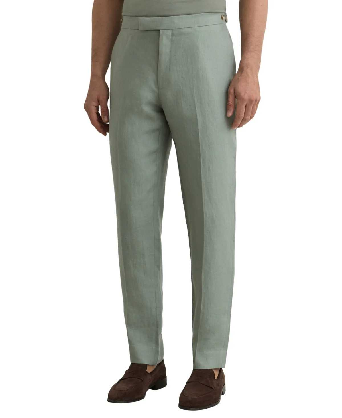 Reiss Atlantic Linen-Twill Tailored-Fit Suit Pants by Reiss