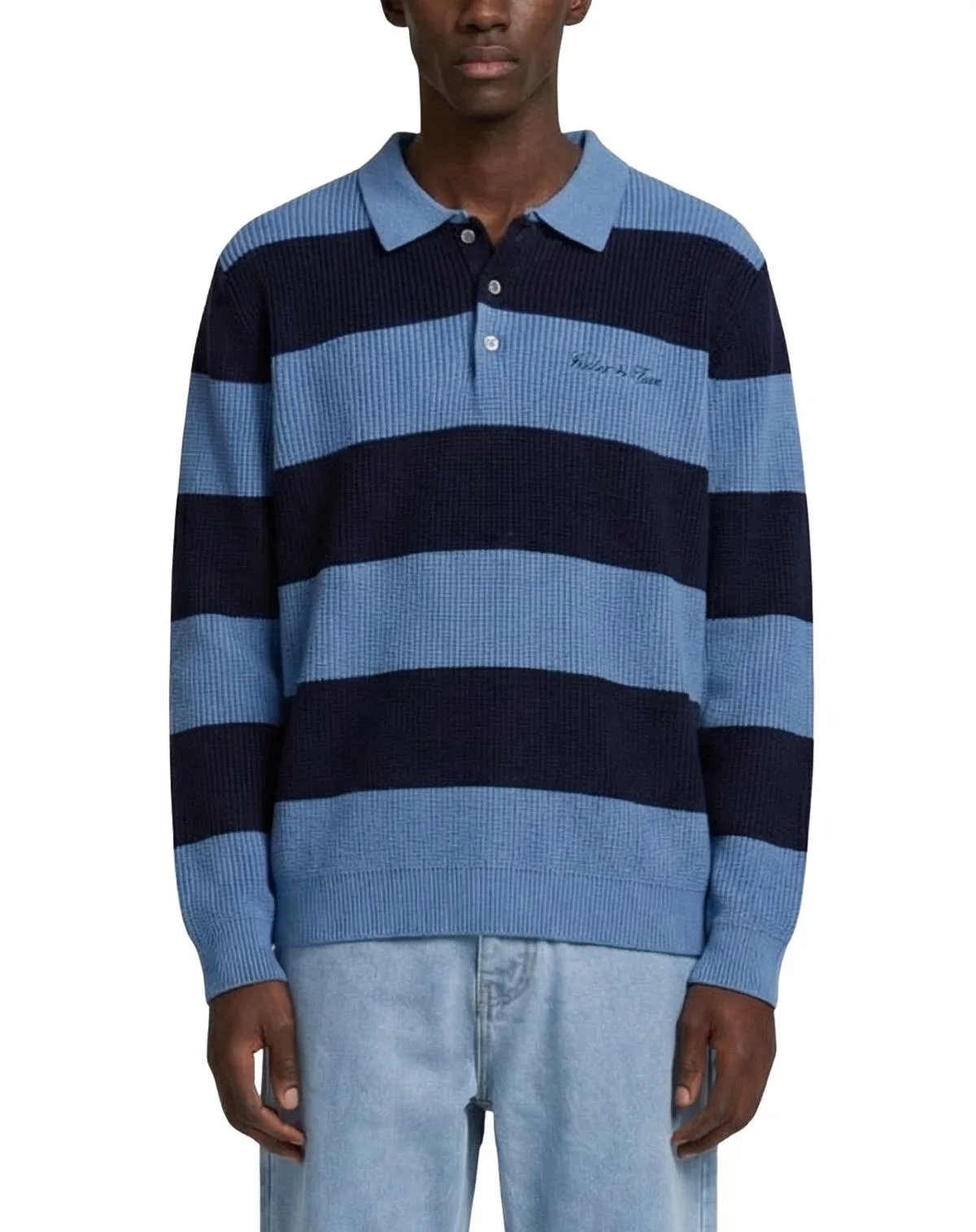 Walker & Hunt Lando Oversized Polo Long-Sleeve Sweater by Walker & Hunt
