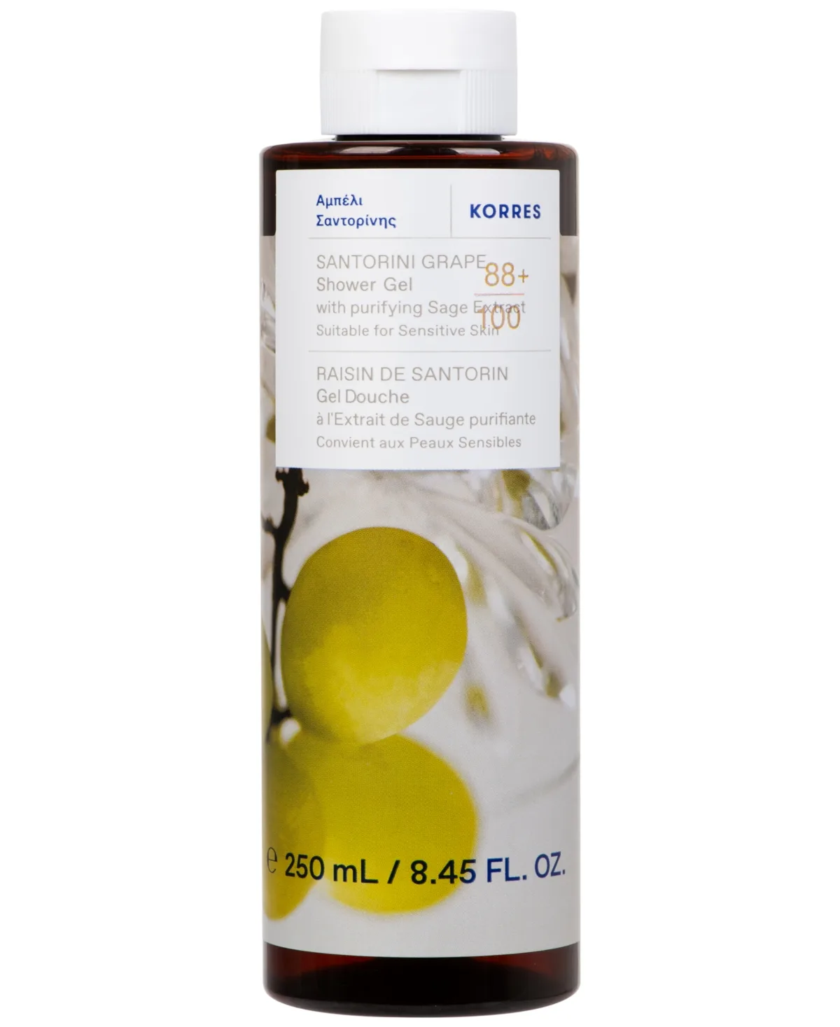 Santorini Grape Renewing Body Cleanser, 8.45 oz by Korres