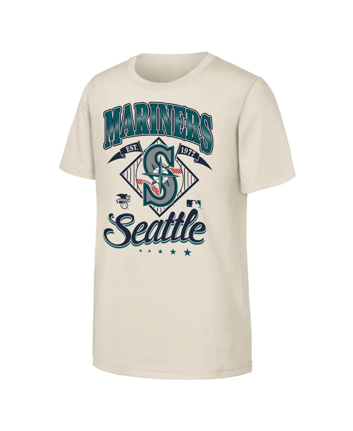 Seattle Mariners Triple Hit Crewneck T-Shirt by Outerstuff