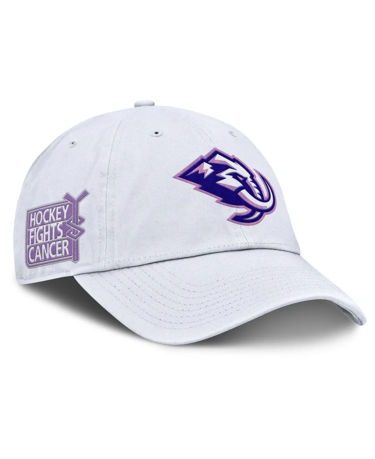 Utah Mammoth Hockey Fights Cancer Adjustable Baseball Cap by Fanatics