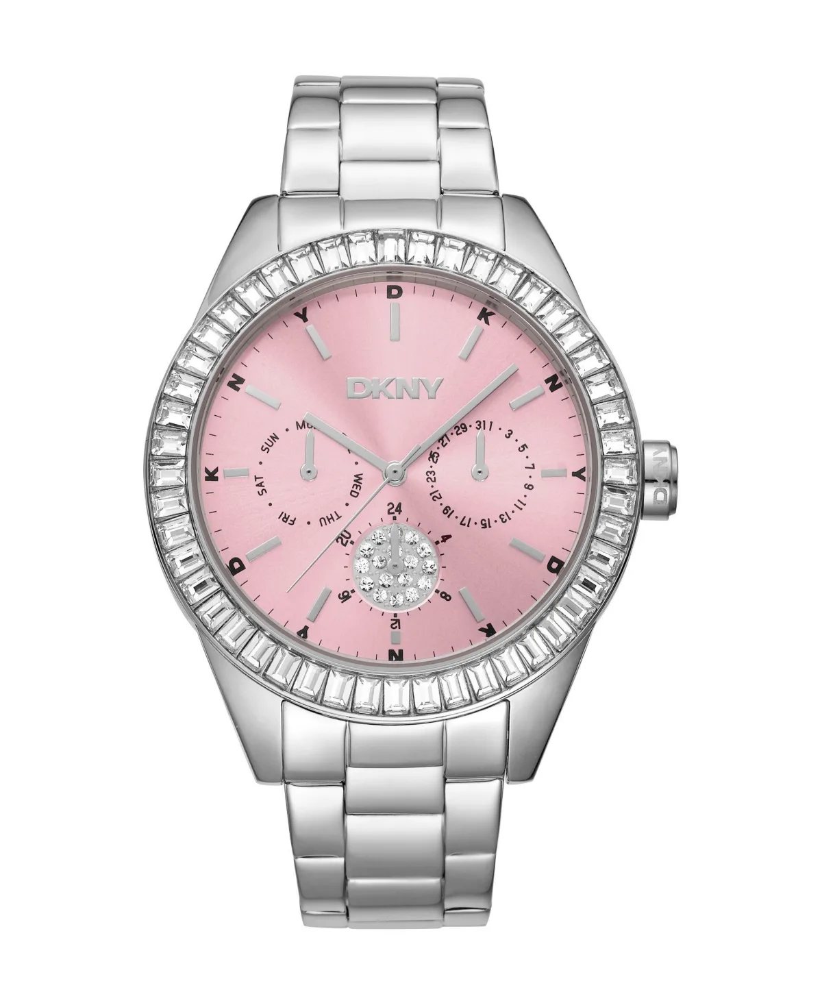 Quartz Nolita Multi Glitz Stainless Steel Bracelet Watch, 40 mm by DKNY