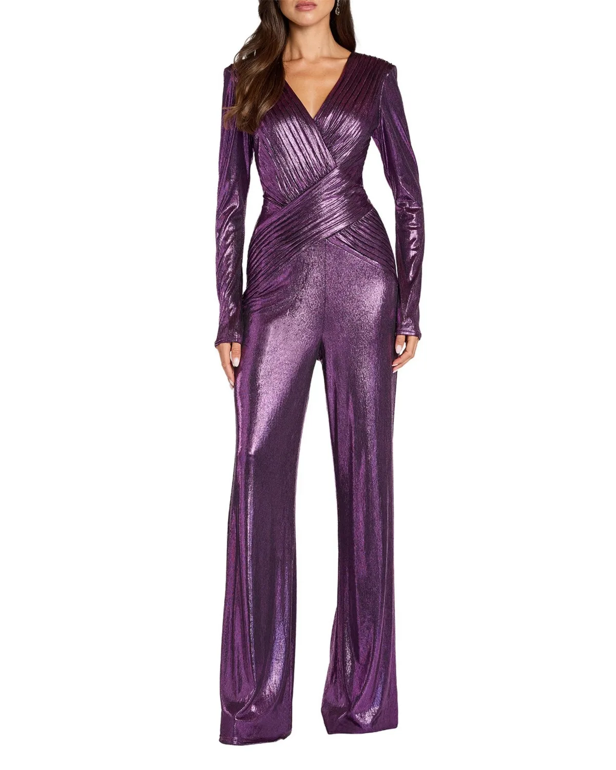Aderyn Metallic Jersey Jumpsuit by Tadashi