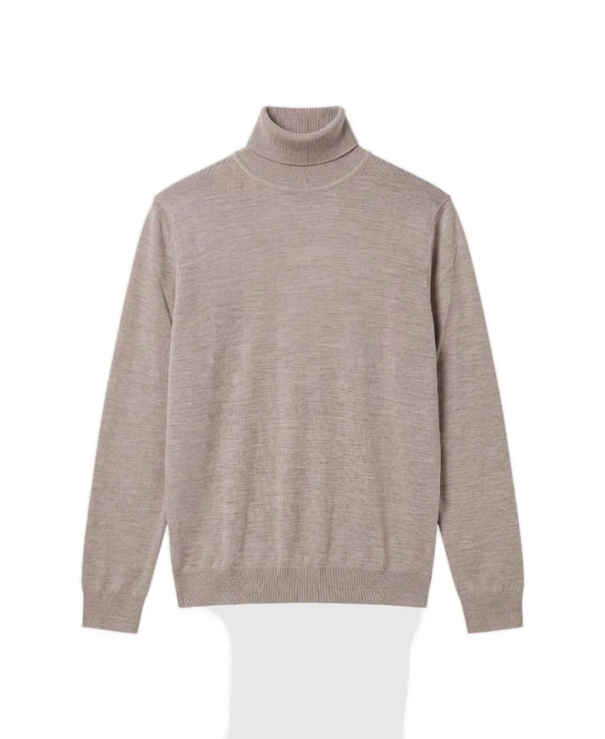 Regular-Fit Merino Wool Turtleneck Sweater