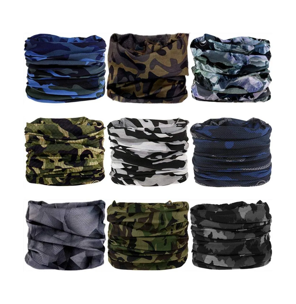 Polyester Neck Gaiter Headband Face Mask Magic Scarf Bandana by Sportneer