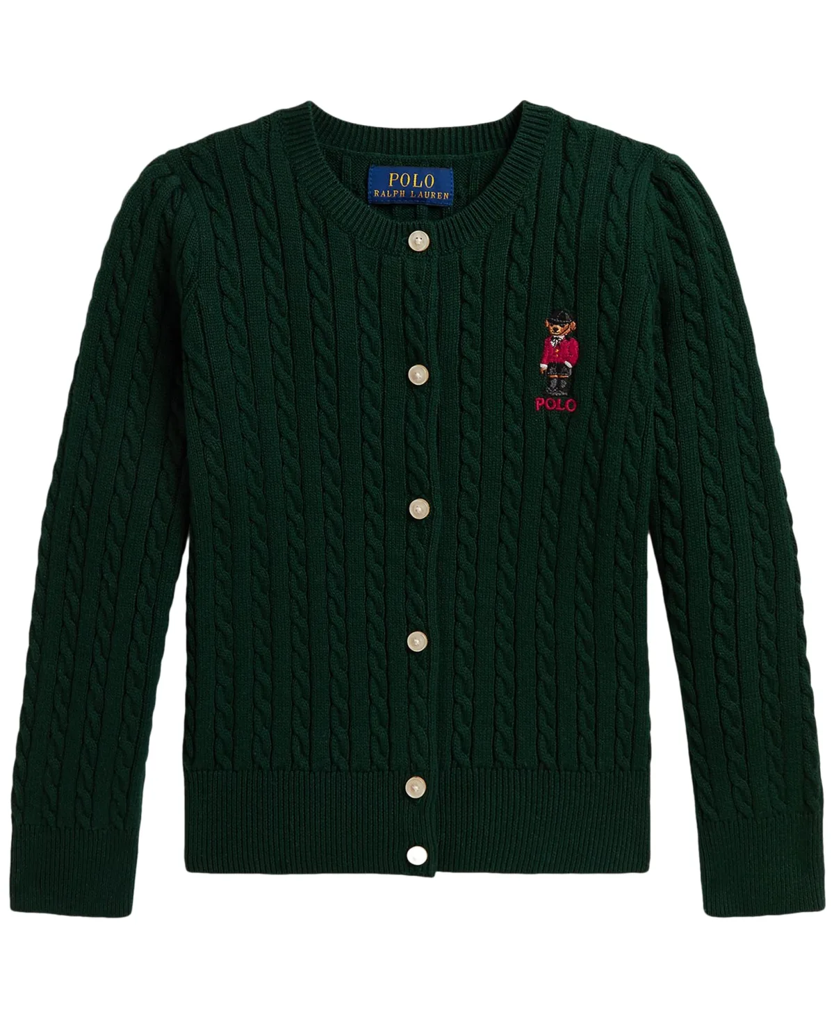 Polo Bear Mini-Cable Cardigan by Polo Ralph Lauren