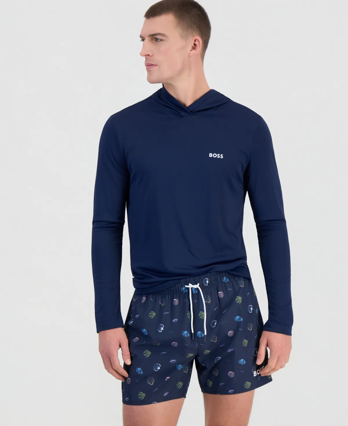 Boss by Hugo Boss Sunfish All-Over Print Swim Trunks, 5" Inseam by Hugo Boss