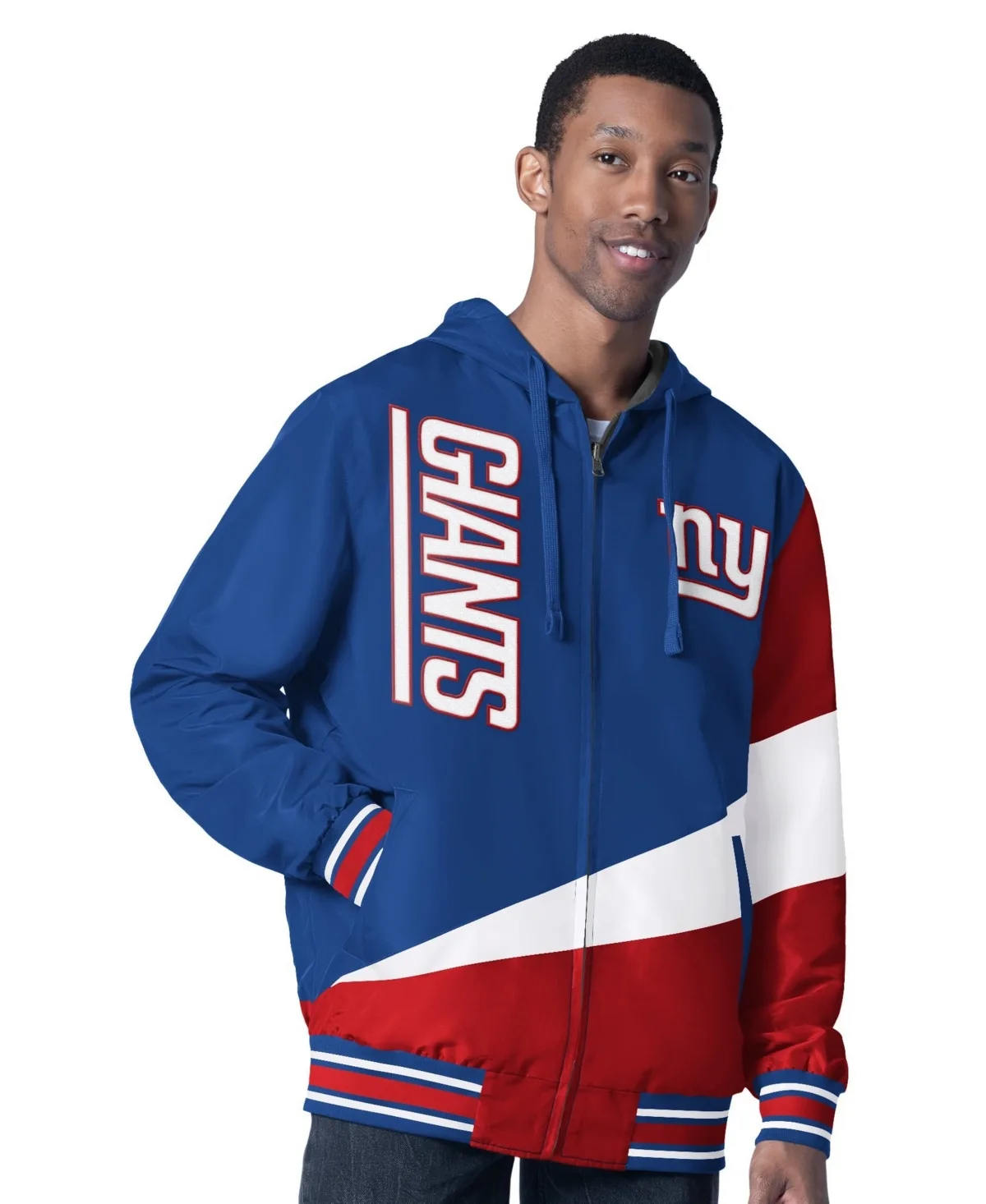 G-Iii Sports by Carl Banks New York Giants Dual Threat Reversible Full-Zip Hooded Jacket by G-III