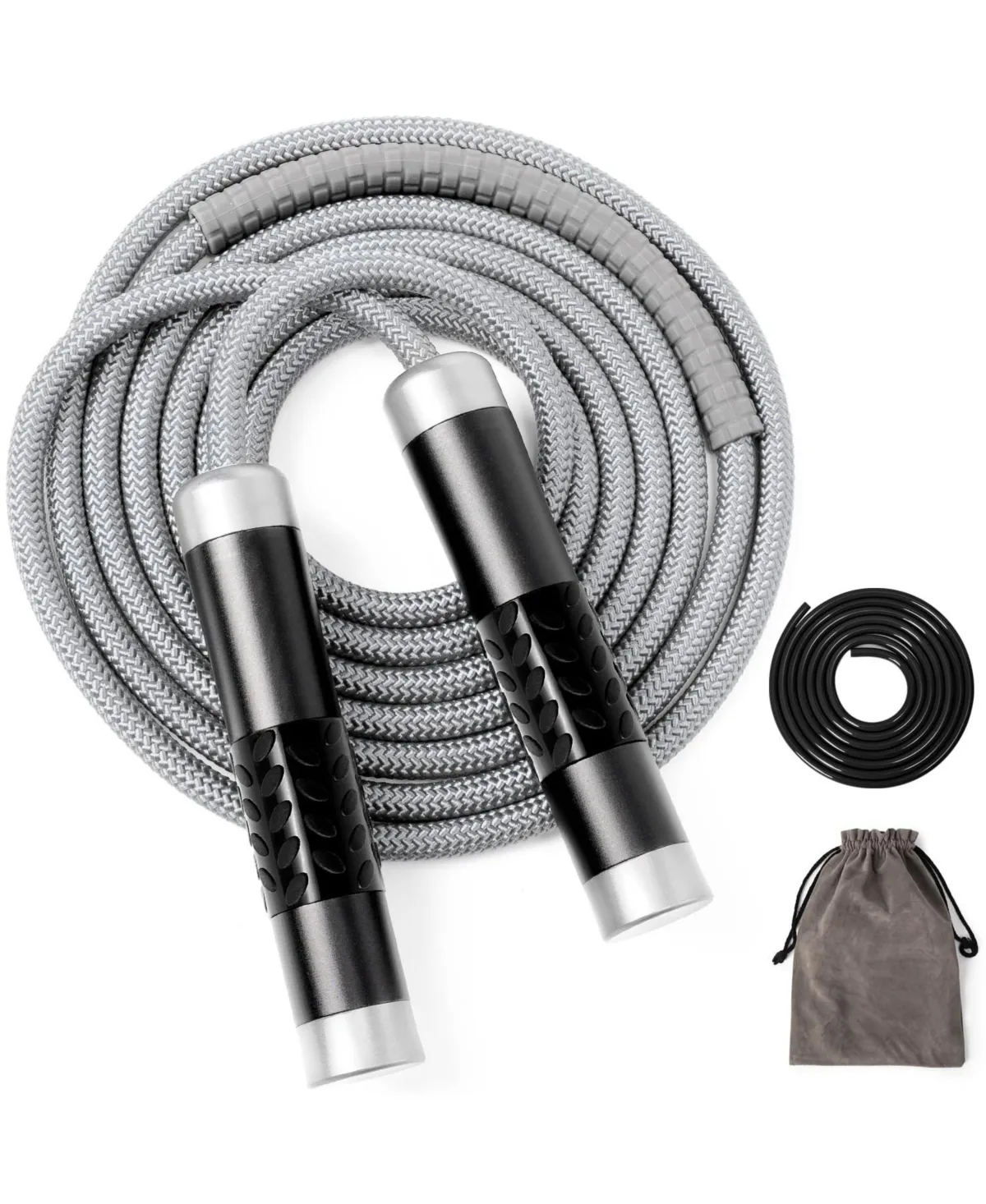 1lb Weighted Jump Rope Adjustable Dual Cord Speed Skipping Rope for Fitness CrossFit Boxing by Sportneer