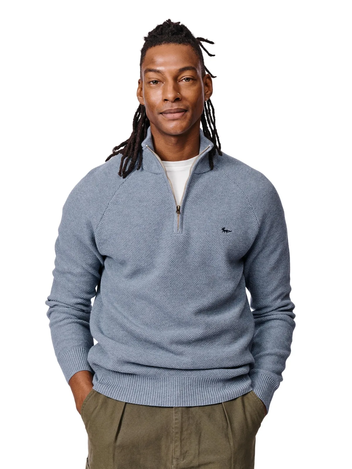 Owmby Quarter-Zip Long Sleeve Sweater by Aubin