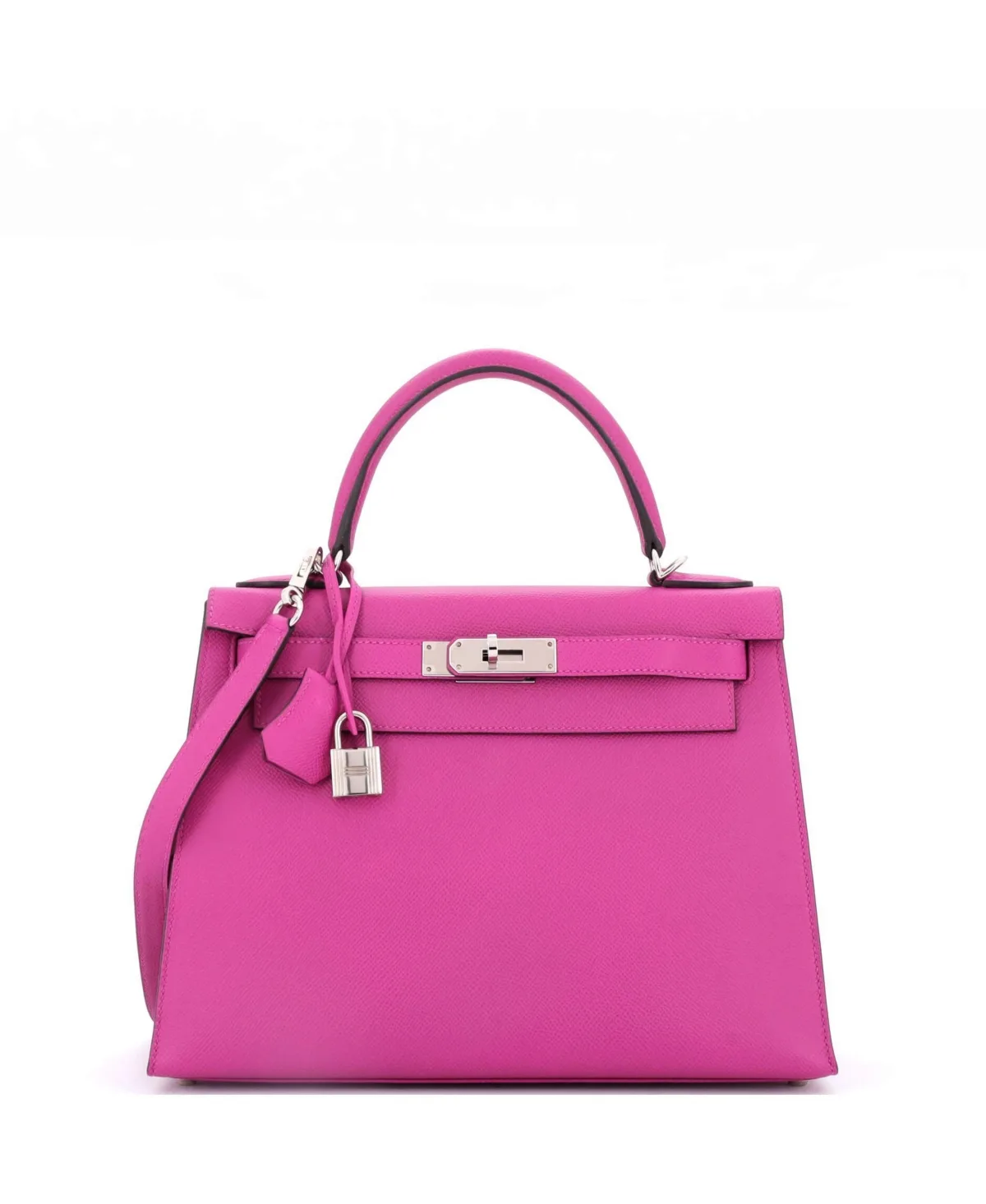 Pre-Owned Kelly 28 Handbag Epsom with Palladium Hardware