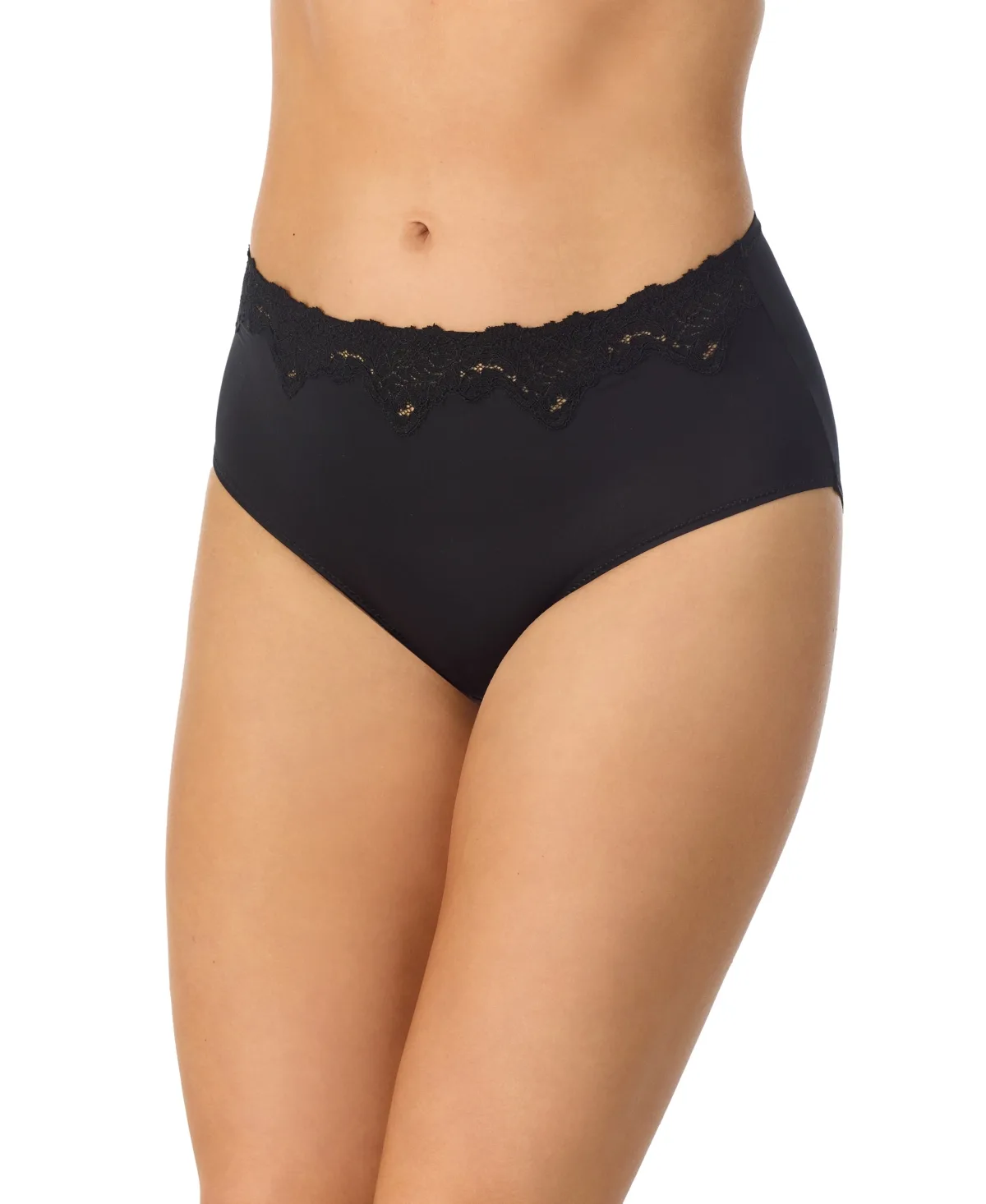 Lace Allure Full-Coverage High-Waisted Panty by Le Mystère