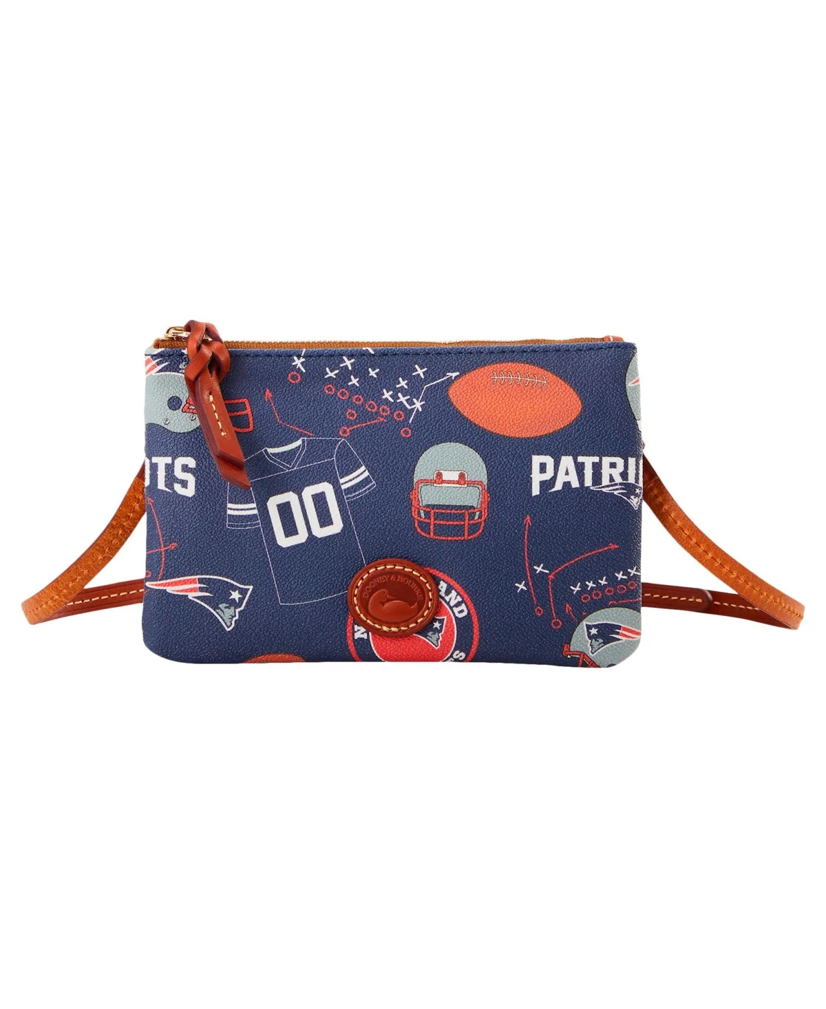 New England Patriots Top Zip Crossbody Purse by Dooney & Bourke