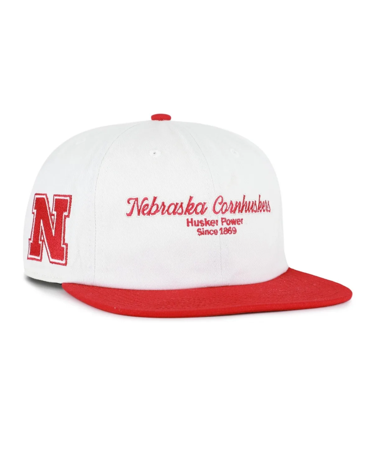 Nebraska Huskers Flat Bill Adjustable Captain Baseball Cap by 47 Brand