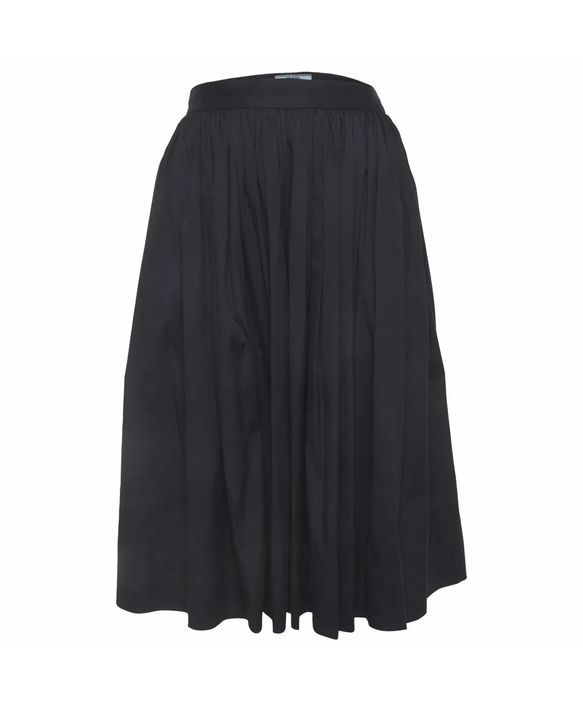 Pre-Owned Cotton Gathered Knee Length Skirt