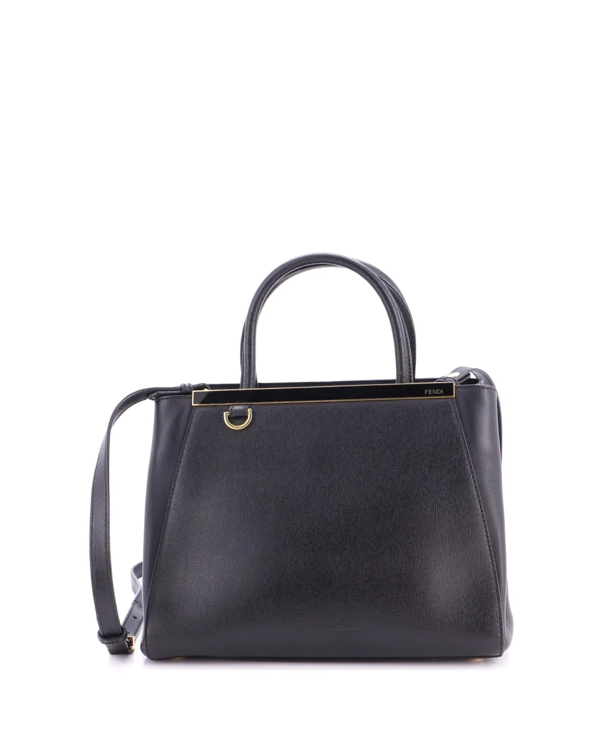 Pre-Owned 2Jours Elite Leather Tote, Good Condition by FENDI