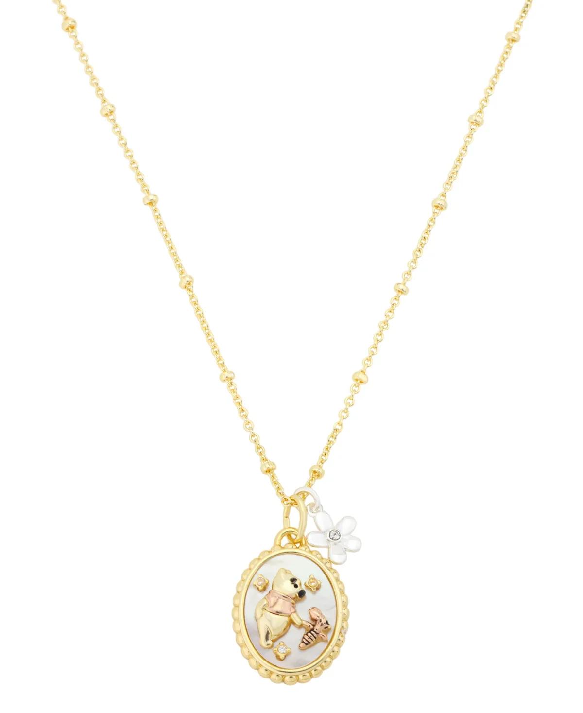 Disney Imitation Pearl Oval Pendant Necklace by Disney