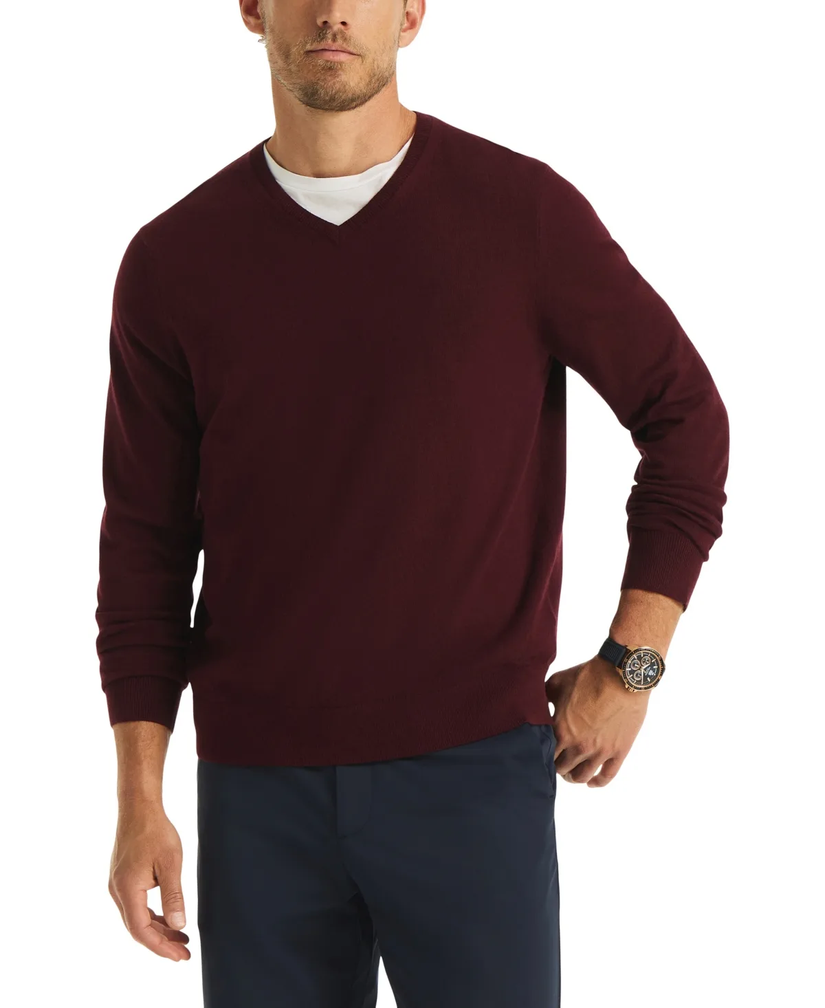 Navtech Performance Classic-Fit Soft V-Neck Sweater