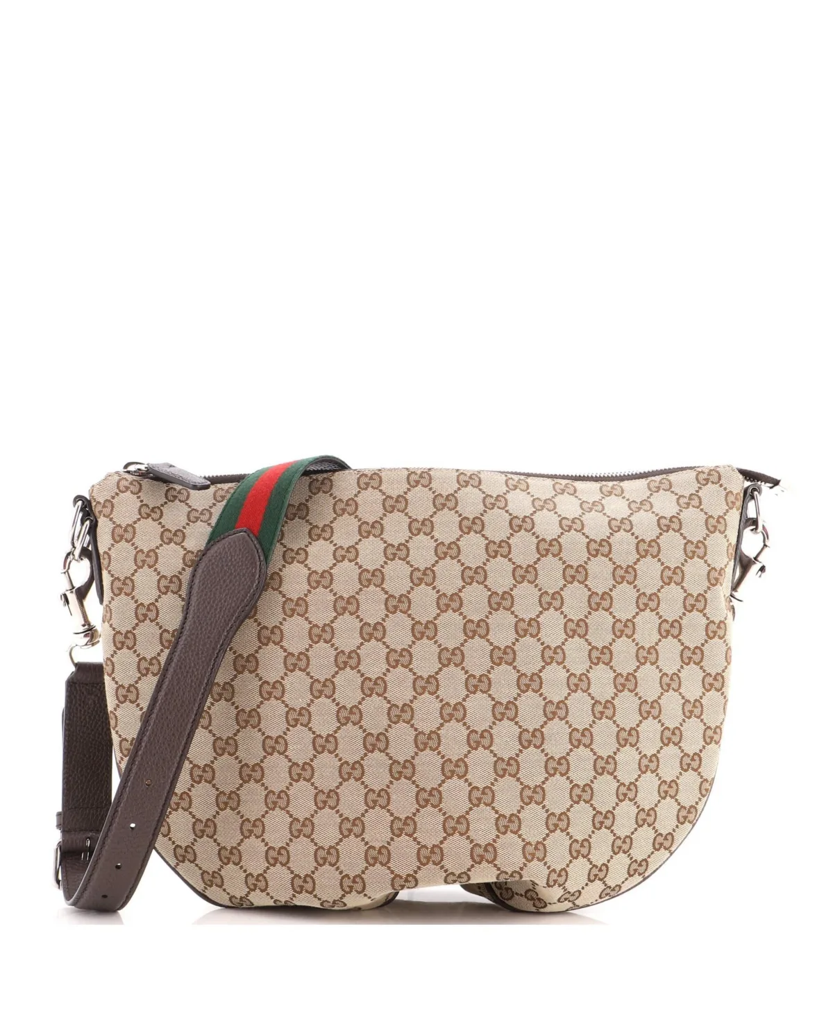 Pre-Owned Gucci Medium B Messenger Bag Gg Canvas by Gucci