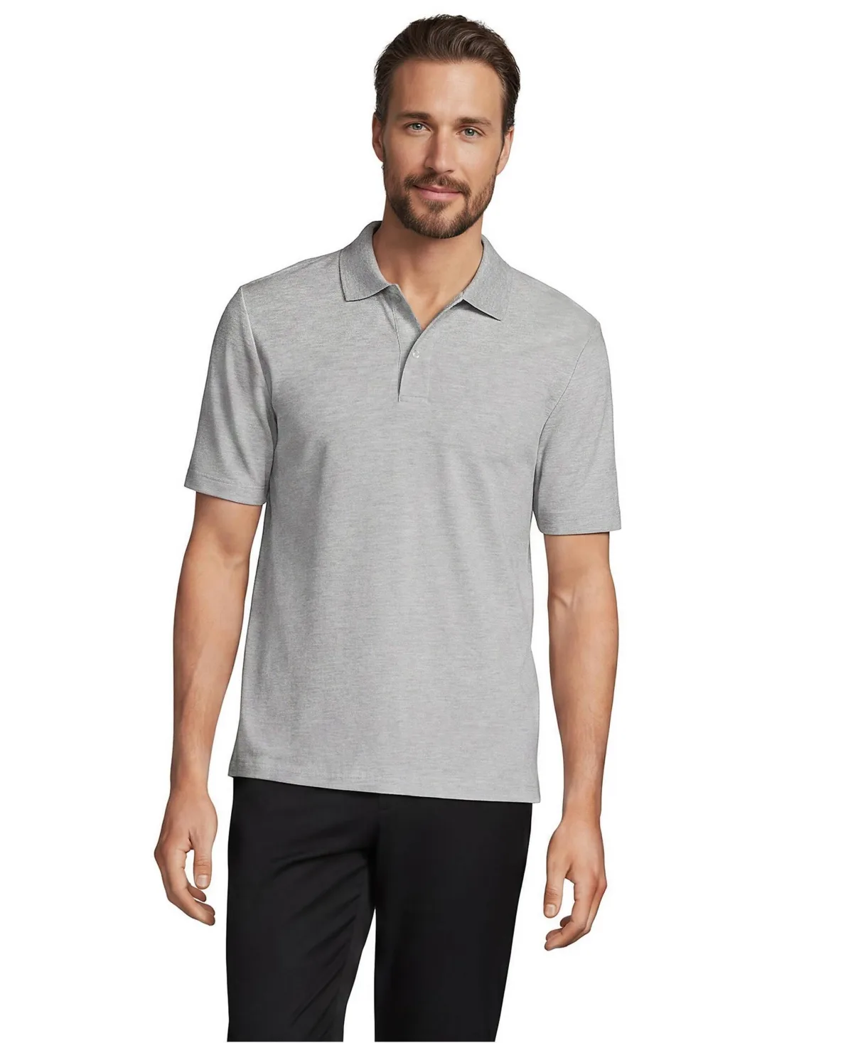 Short Sleeve Basic Mesh Polo Shirt by Lands' End