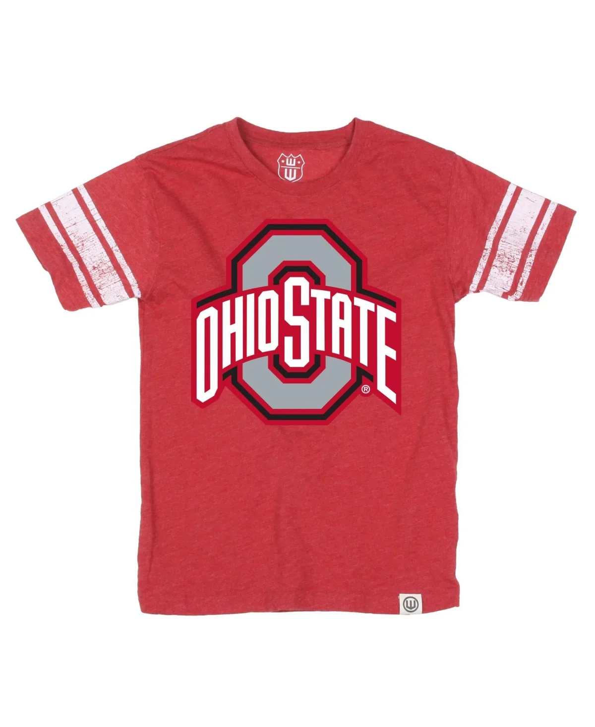 Wes & Willy Scarlet Ohio State Buckeyes Football Jersey T-Shirt by Wes & Willy