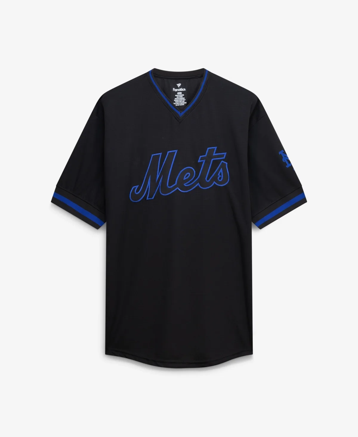 New York Mets Big Tall Pop Texture V-Neck T-Shirt