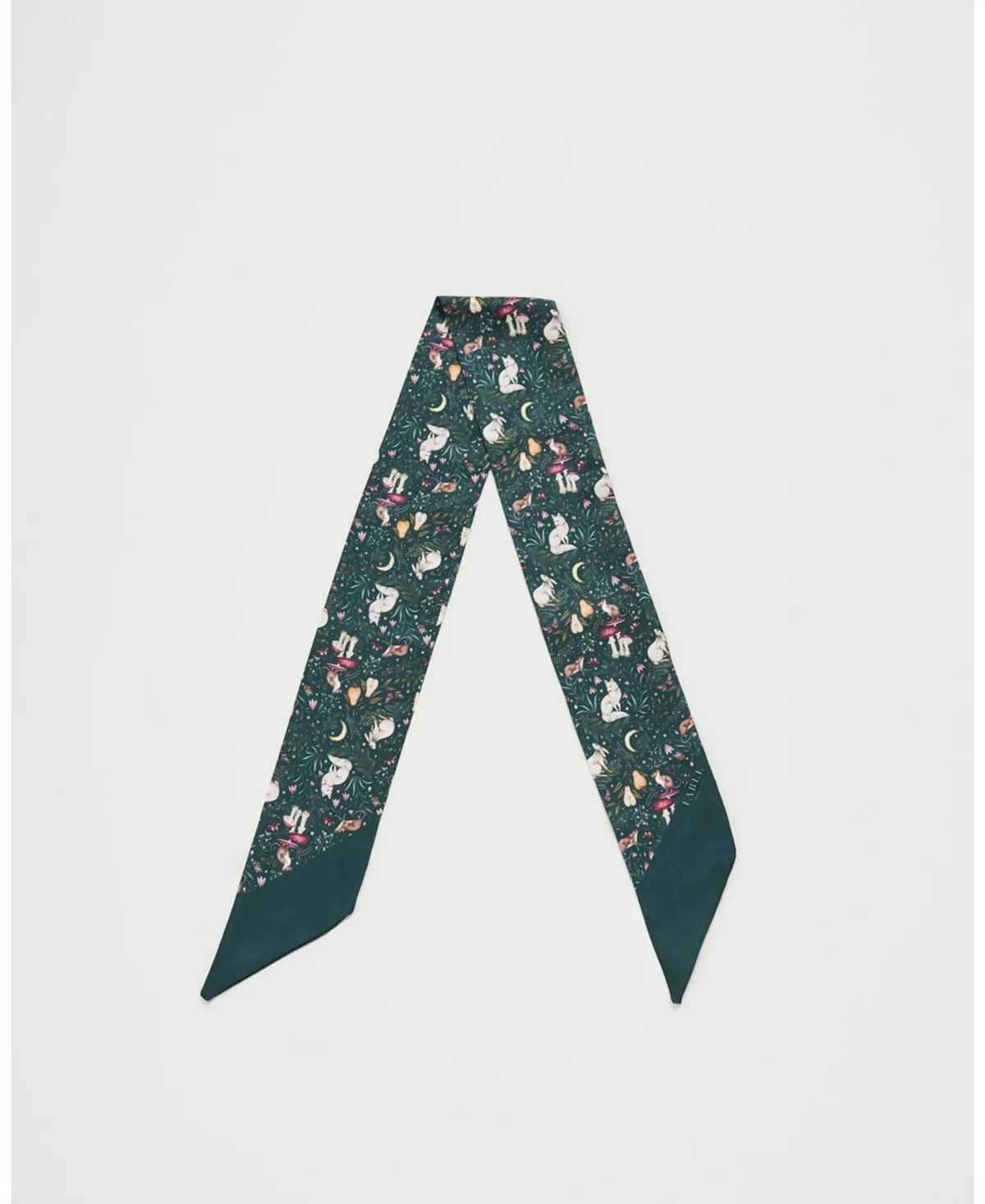 Niva Skinny Scarf in Forest by Fable England
