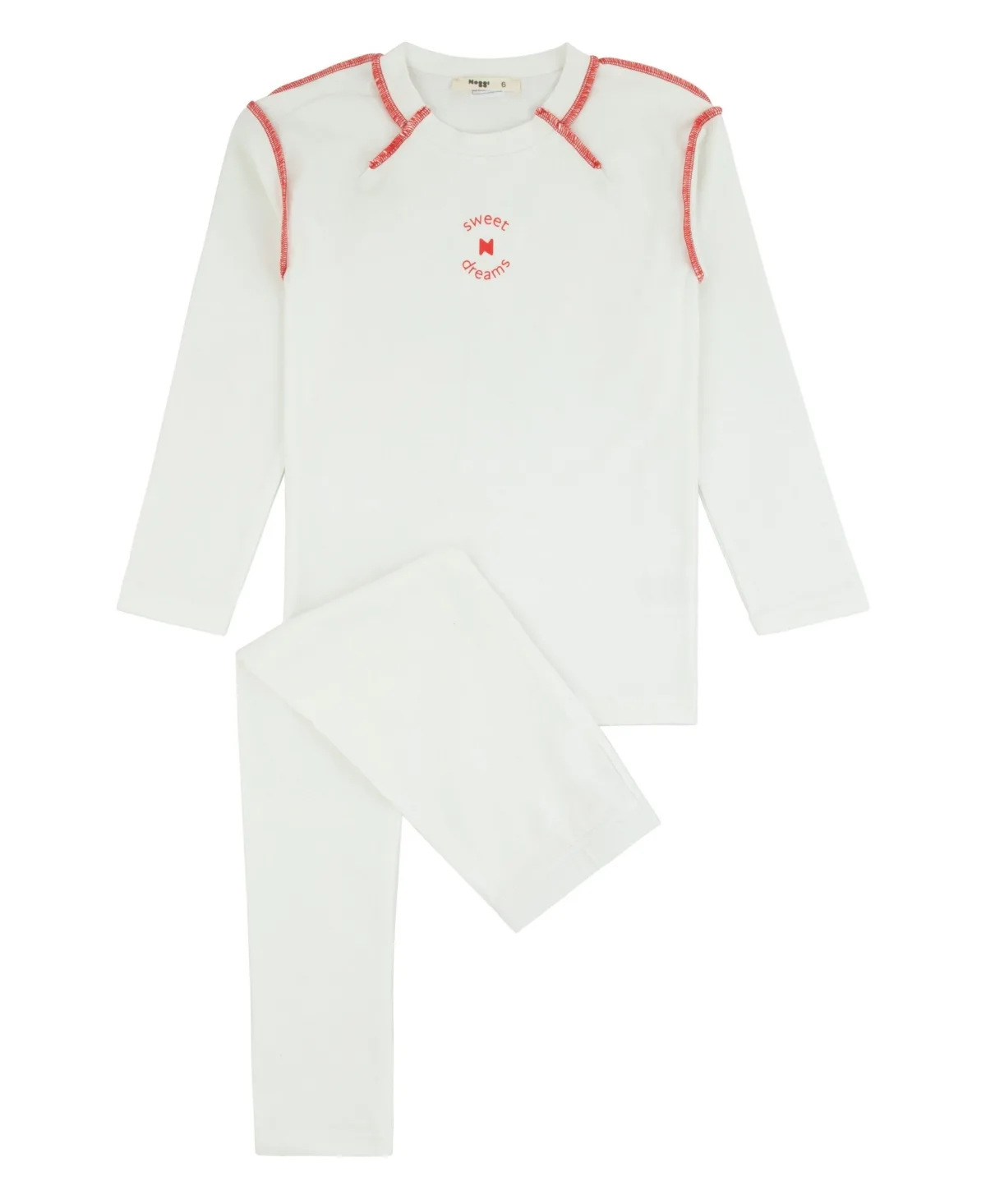 Sweet Seams Long-Sleeve Crewneck Top and Pants, 2-Piece Set by Noggiwear