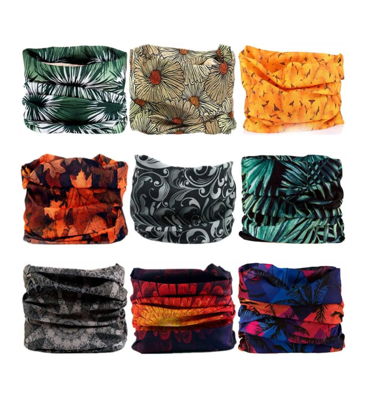 Polyester Neck Gaiter Headband Face Mask Magic Scarf Bandana by Sportneer