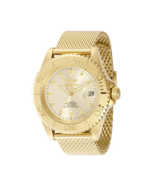 Automatic Pro Diver Gold Stainless Steel 40mm by Invicta