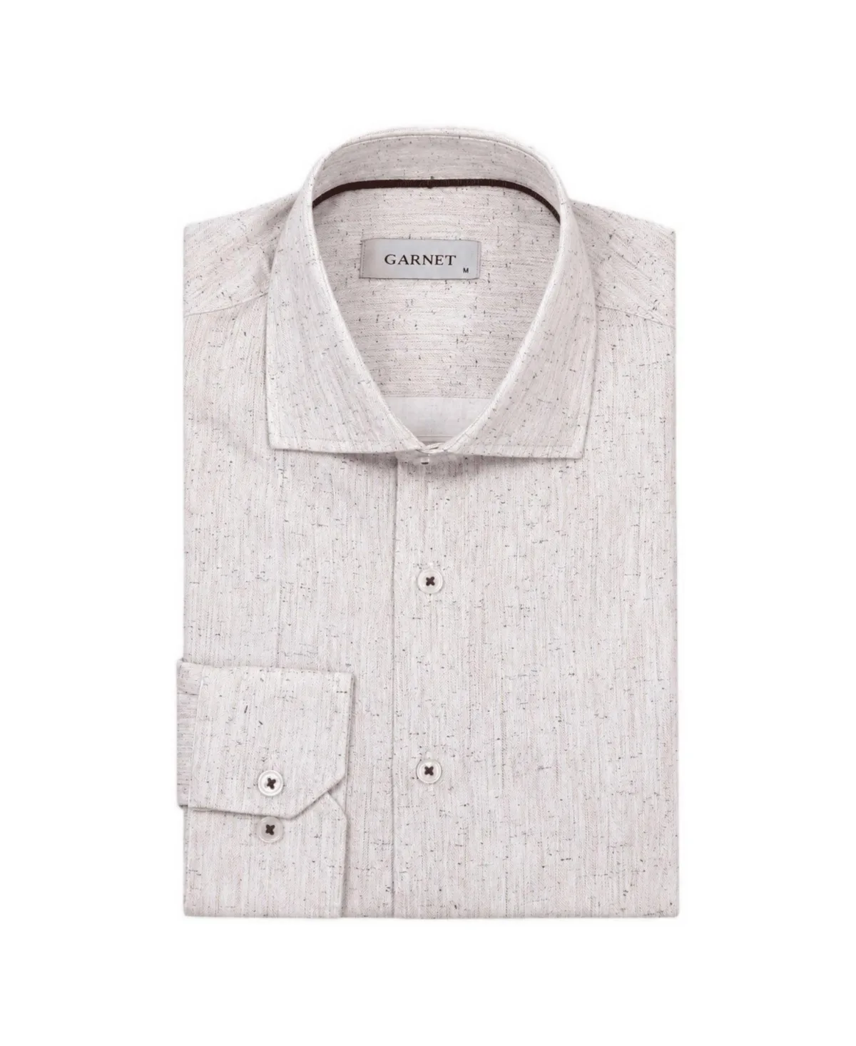Long-Sleeve Regular-Fit Spread Collar Dress Shirt