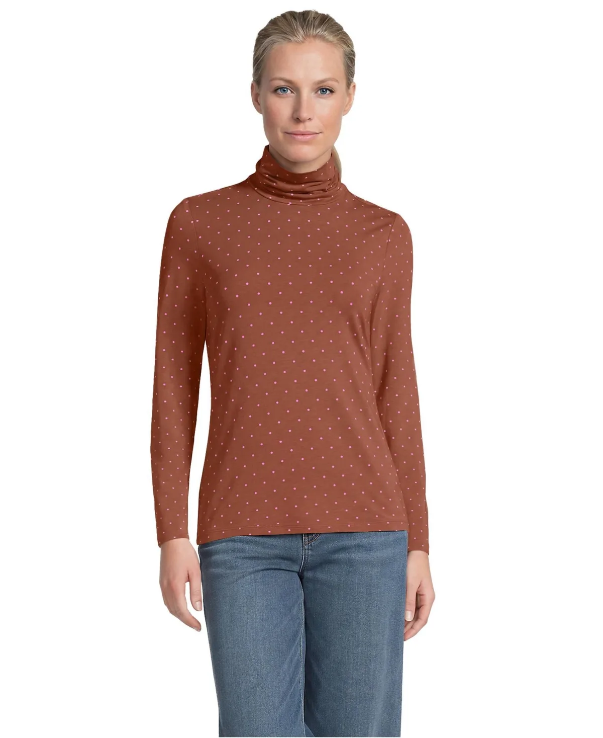 Lightweight Jersey Long Sleeve Turtleneck