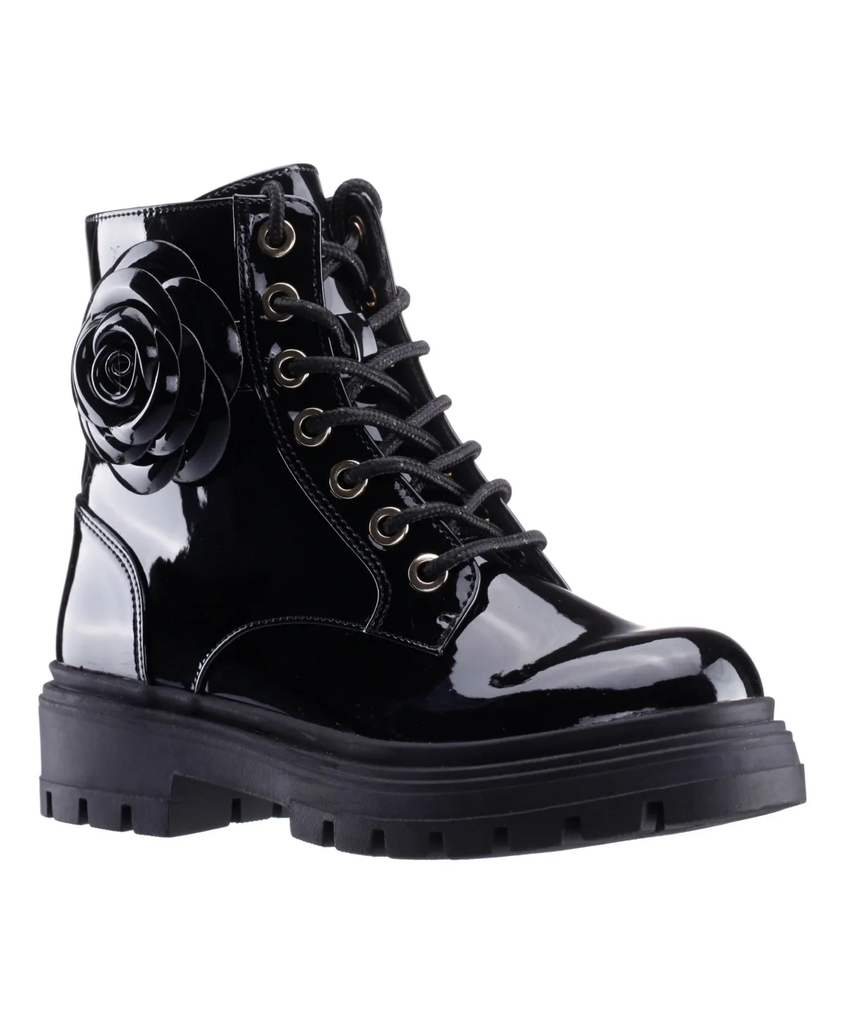 Yosha Combat Glitter Boots by Nina