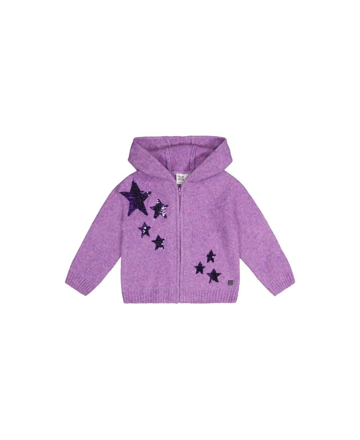 Hooded Knitted Cardigan by Deux Par Deux