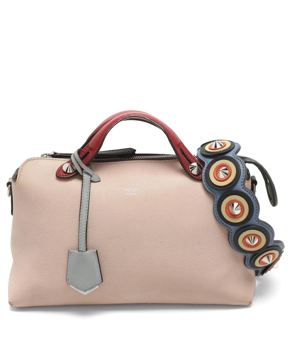 Pre-Owned Fendi by the Way Studded Leather Satchel by FENDI