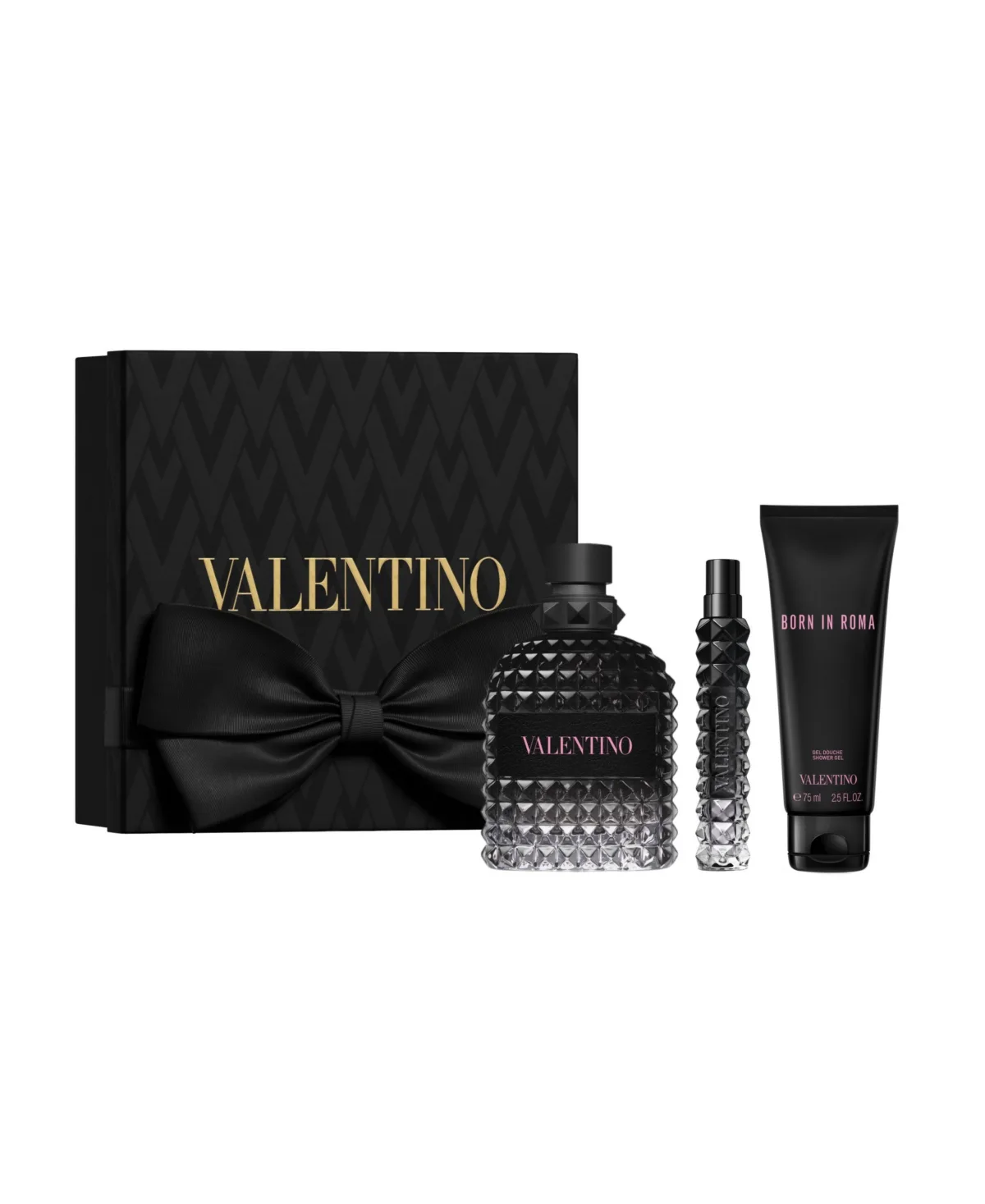3-Piece Uomo Born in Roma Eau De Toilette Holiday Fragrance Gift Set with Shower Gel by Valentino