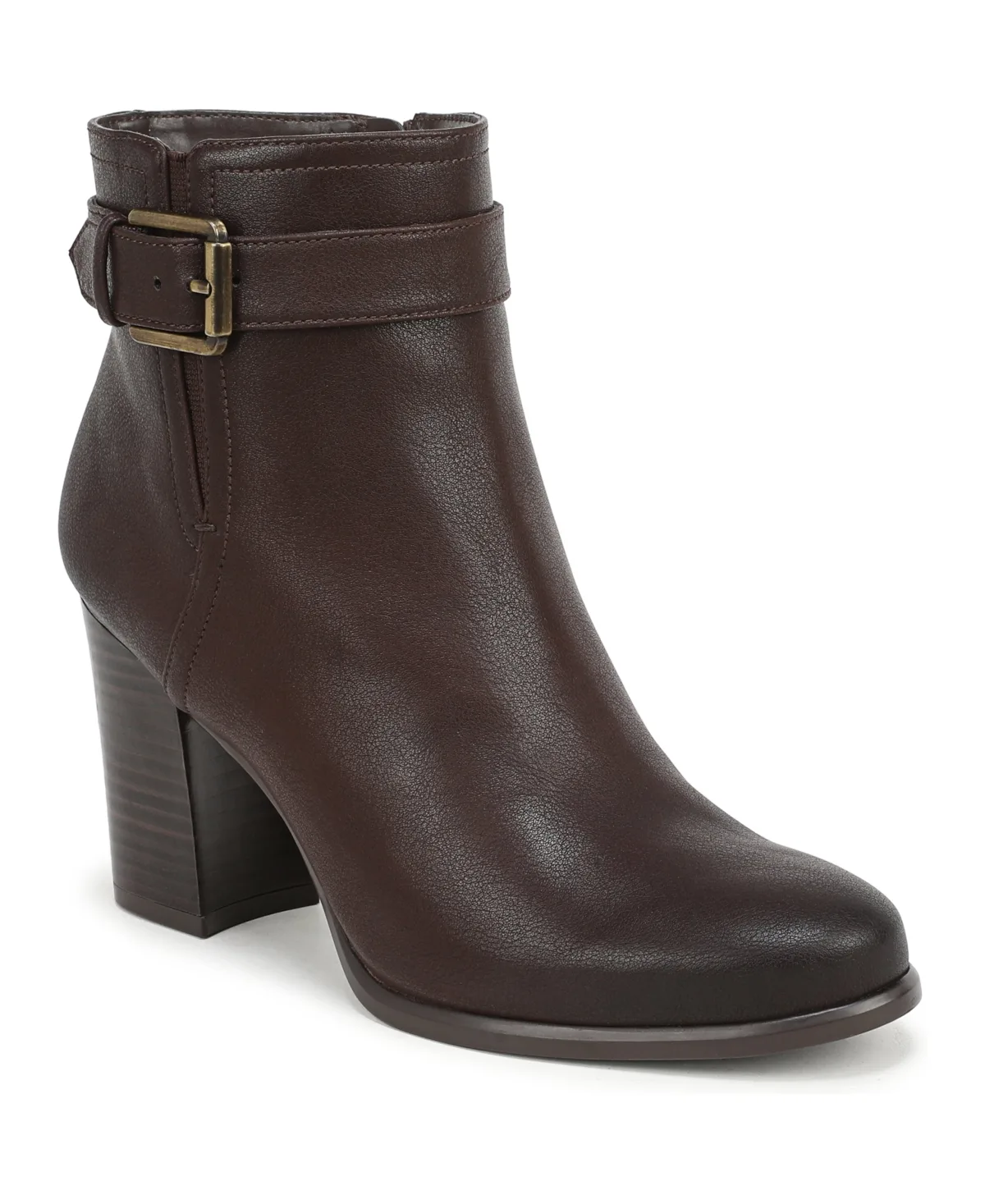 Solana Block Heel Zipper Short Booties