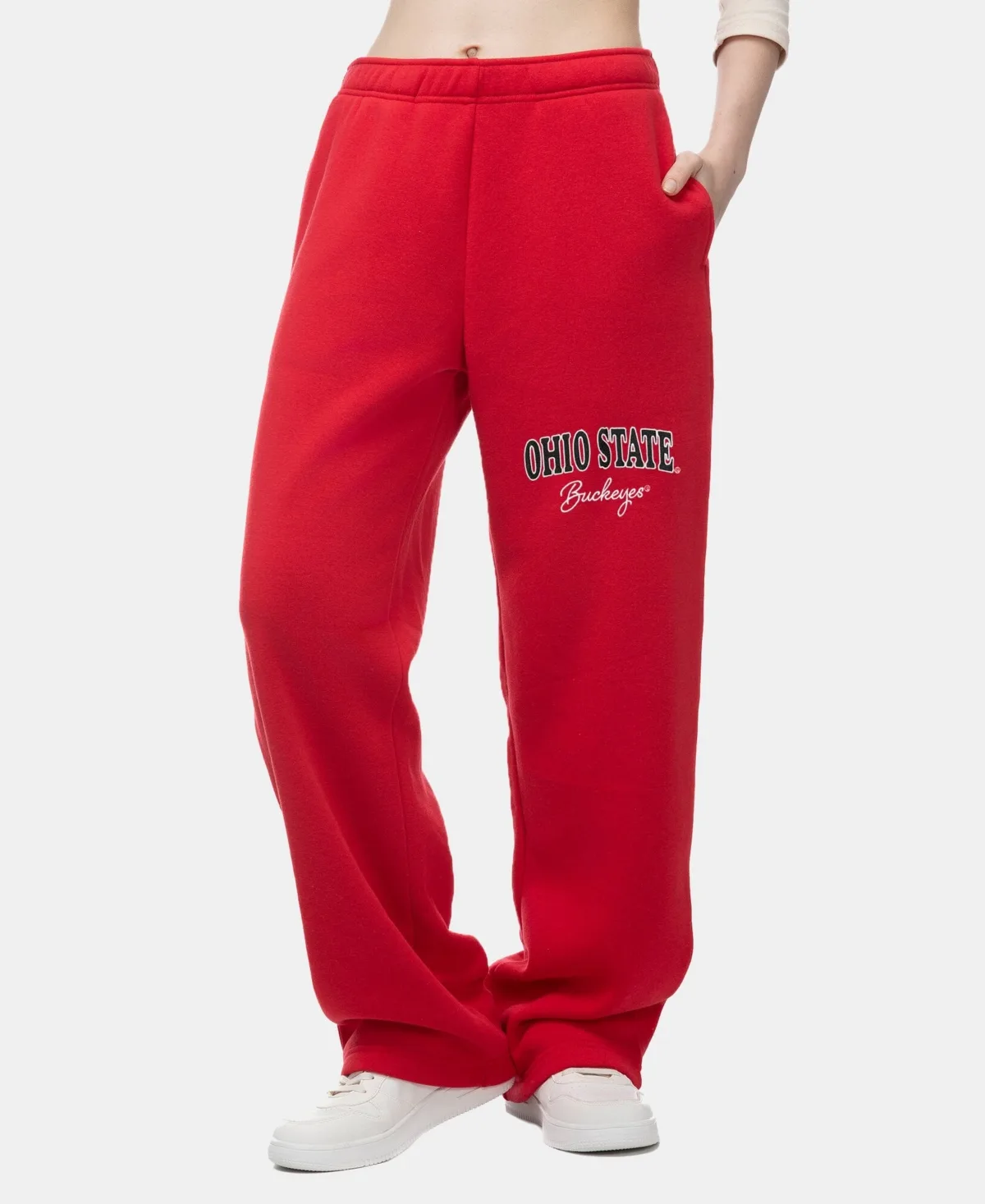 ZooZatz Ohio State Buckeyes Wordmark Fleece Sweatpants by Zoozatz