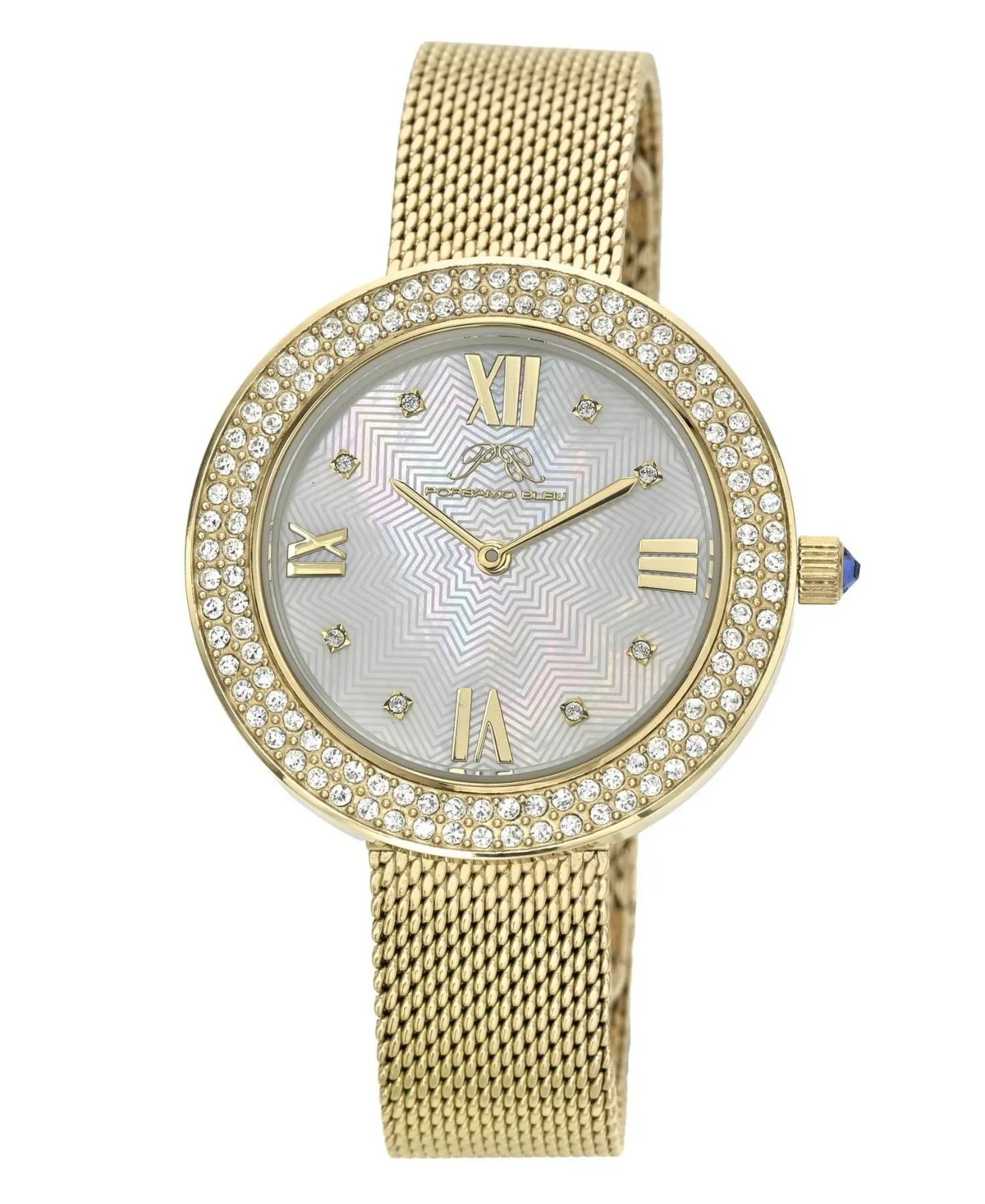 Madeleine Quartz Analog Water-Resistant Gold Tone Stainless Steel Bracelet Watch, 35mm by Porsamo Bleu