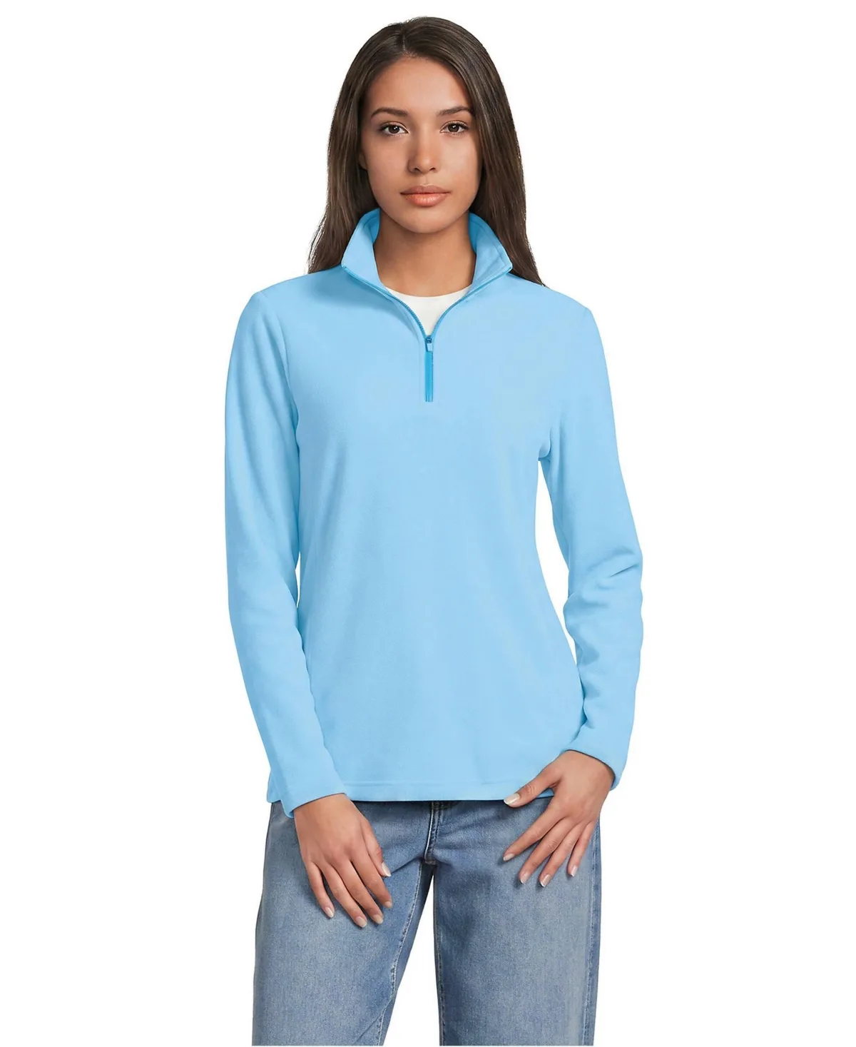 Anyweather Fleece Quarter Zip Pullover by Lands' End